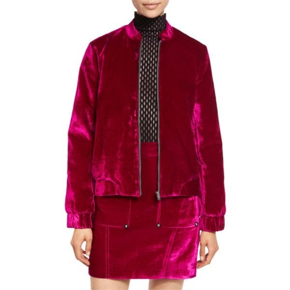 Opening Ceremony Embossed Velvet Jacket Sz. 8 NWT - Picture 1 of 10
